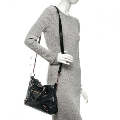 Balenciaga Agneau Giant 12 Rose Gold Hardware Town Black 2 of 7