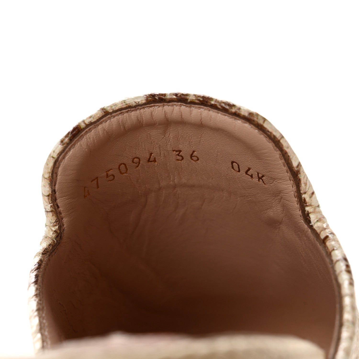 Gucci Straw Elaphe Womens Princetown Slippers 36 Natural Cream Brown 8 of 11