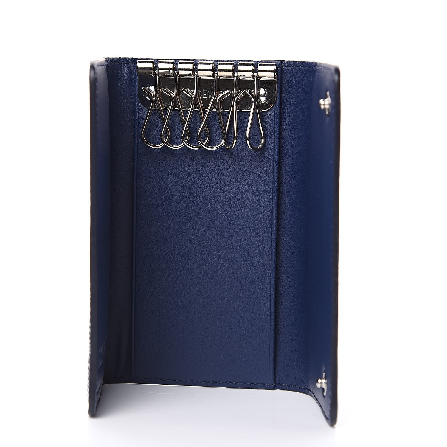 Loewe Textured Calfskin 6 Key Holder Electric Blue 5 of 6