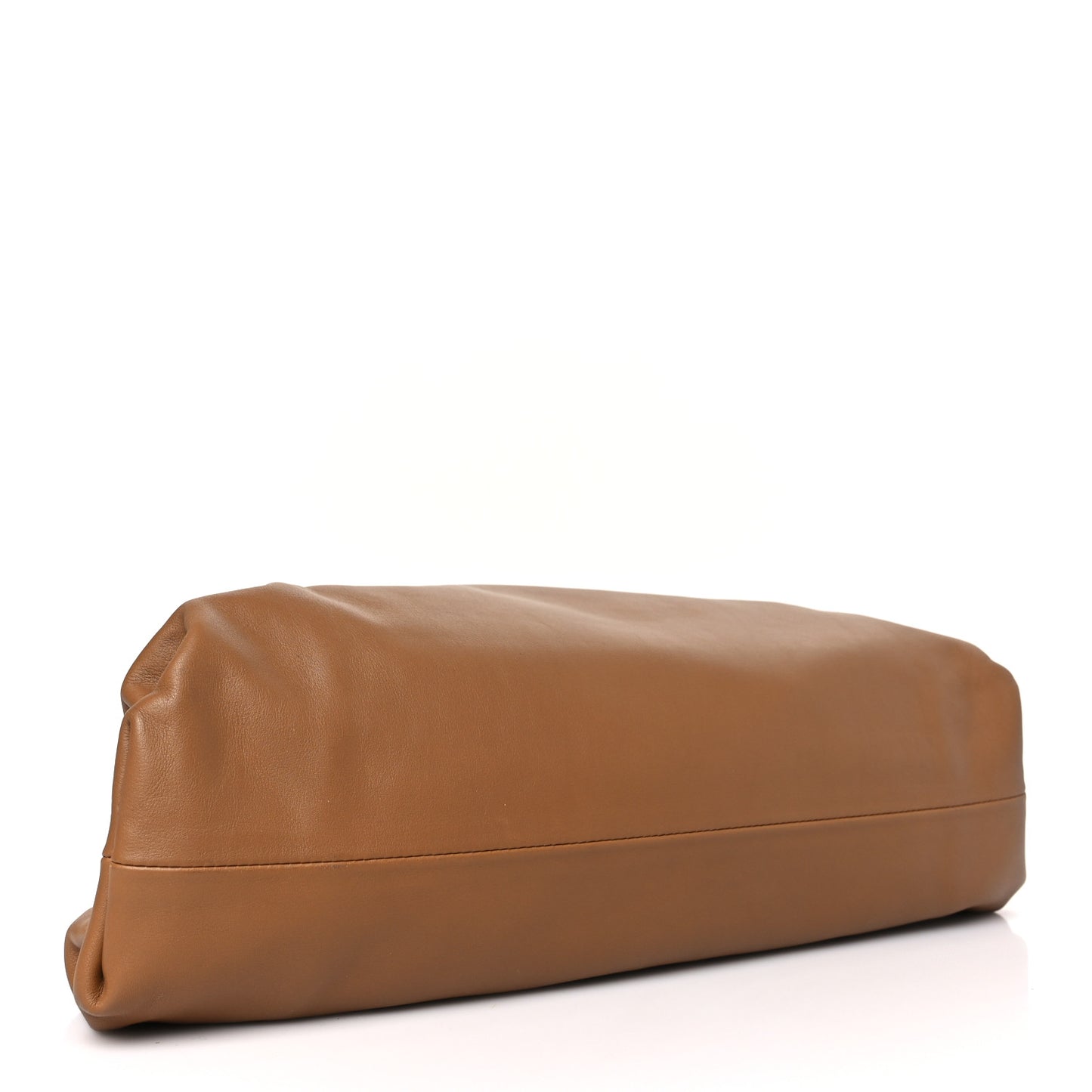 Smooth Butter Calf The Pouch Oversized Clutch Cammello