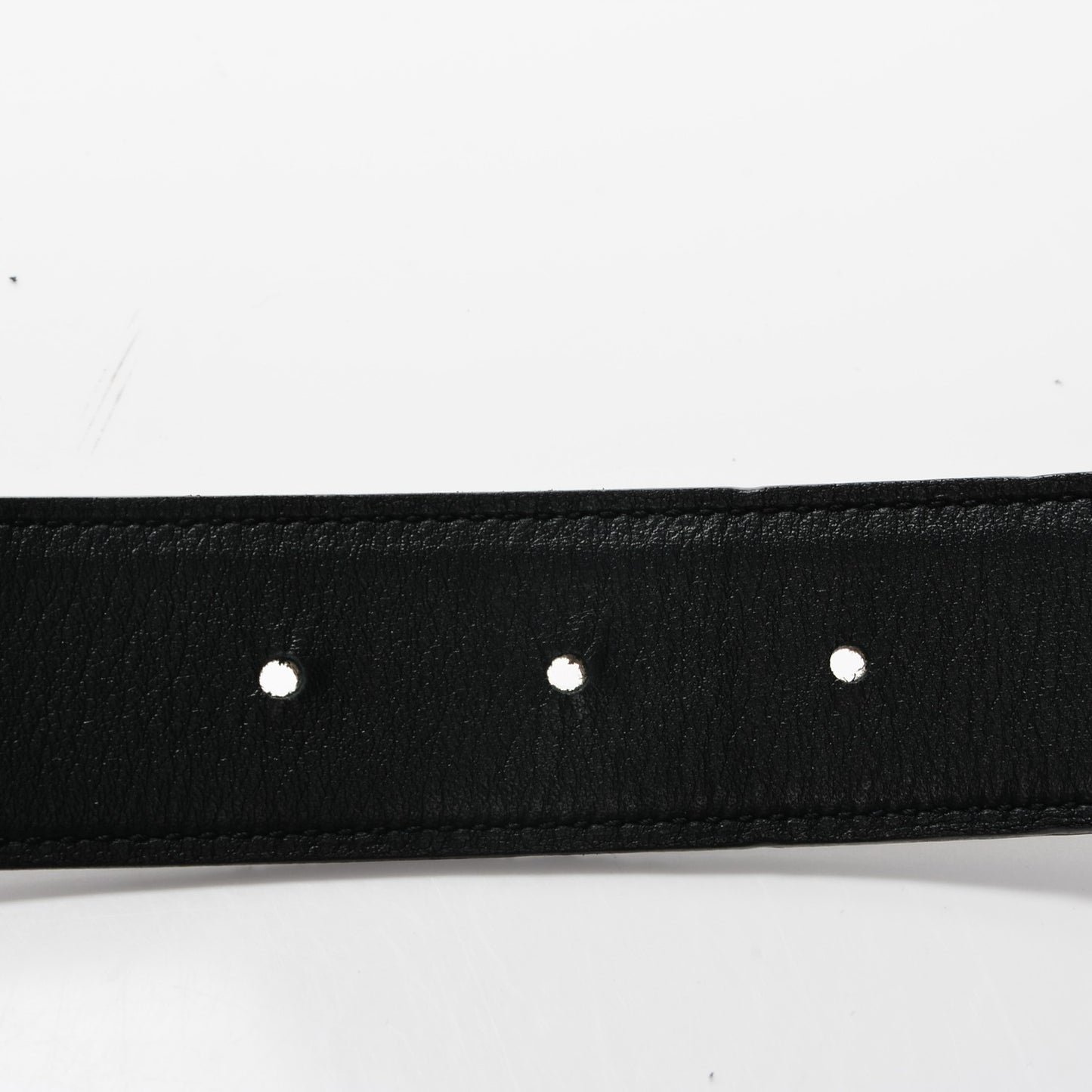 Swift Epsom 32mm Belt Strap 85 Black Etoupe