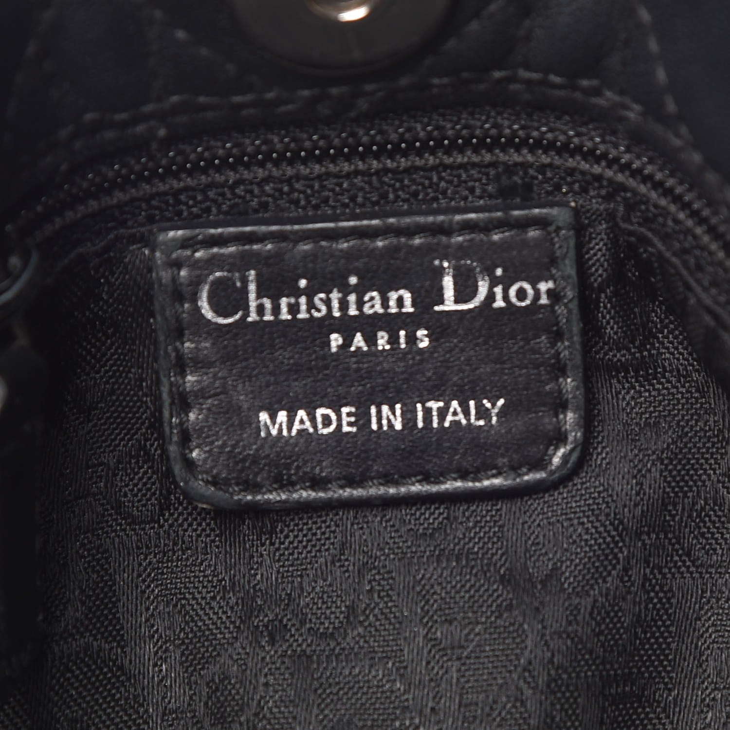 Christian Dior Lambskin Cannage Soft East West Tote Black 6 of 13