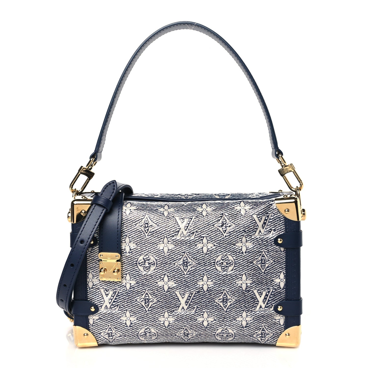 Louis Vuitton Monoglam Side Trunk MM Blue 1 of 9