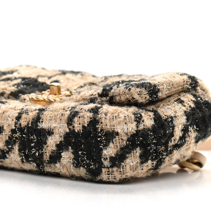 Chanel Tweed Quilted Chanel 19 Waist Bag Beige Black 8 of 9
