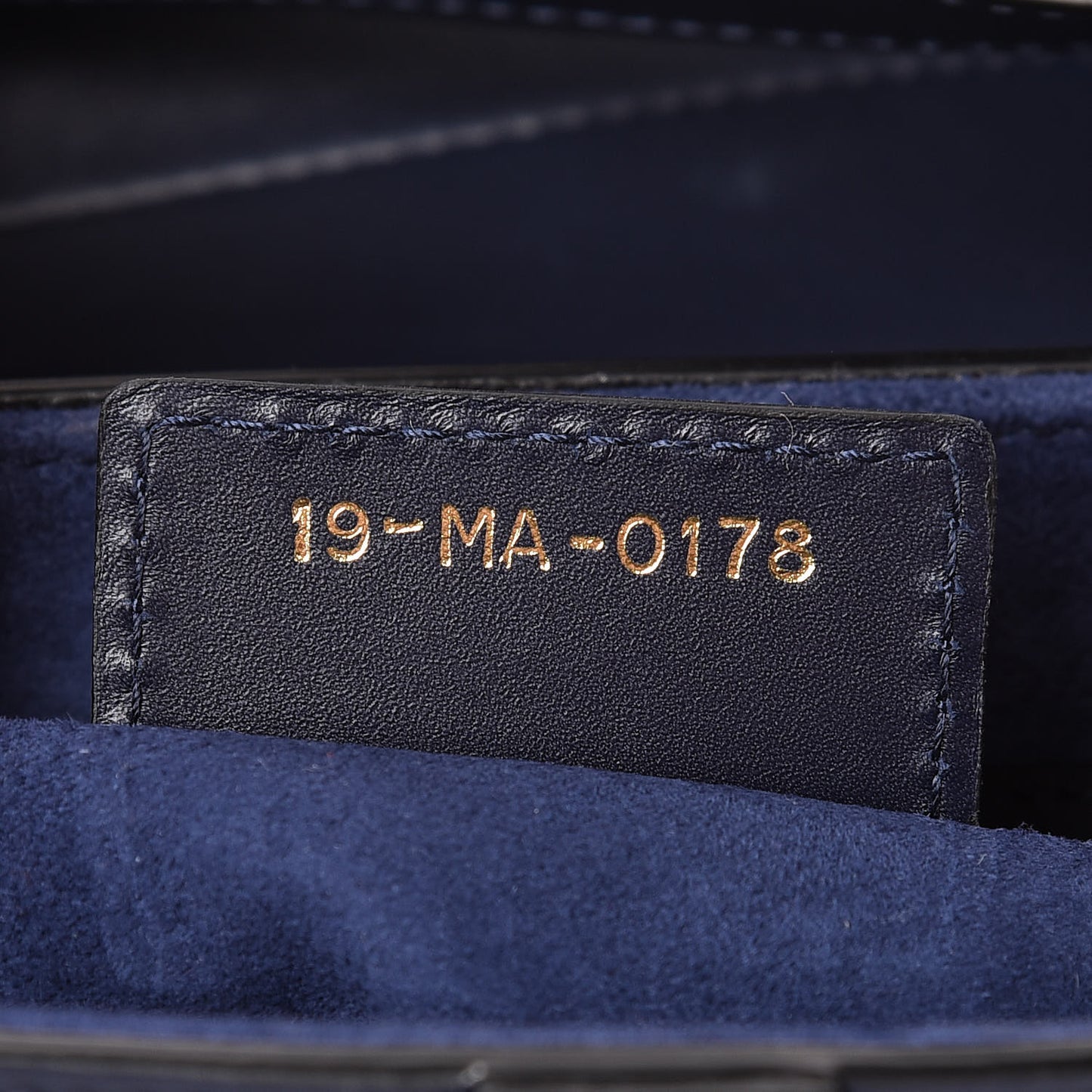 Calfskin Saddle Bag Indigo Blue