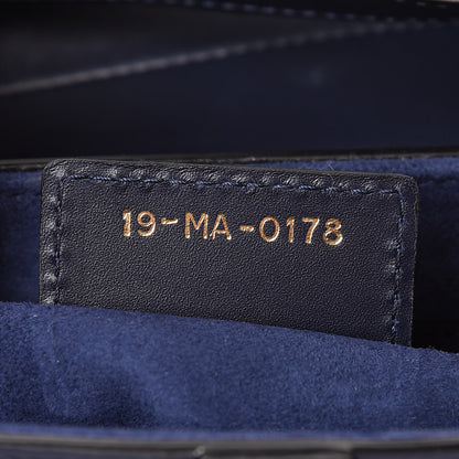 Christian Dior Calfskin Saddle Bag Indigo Blue 7 of 9