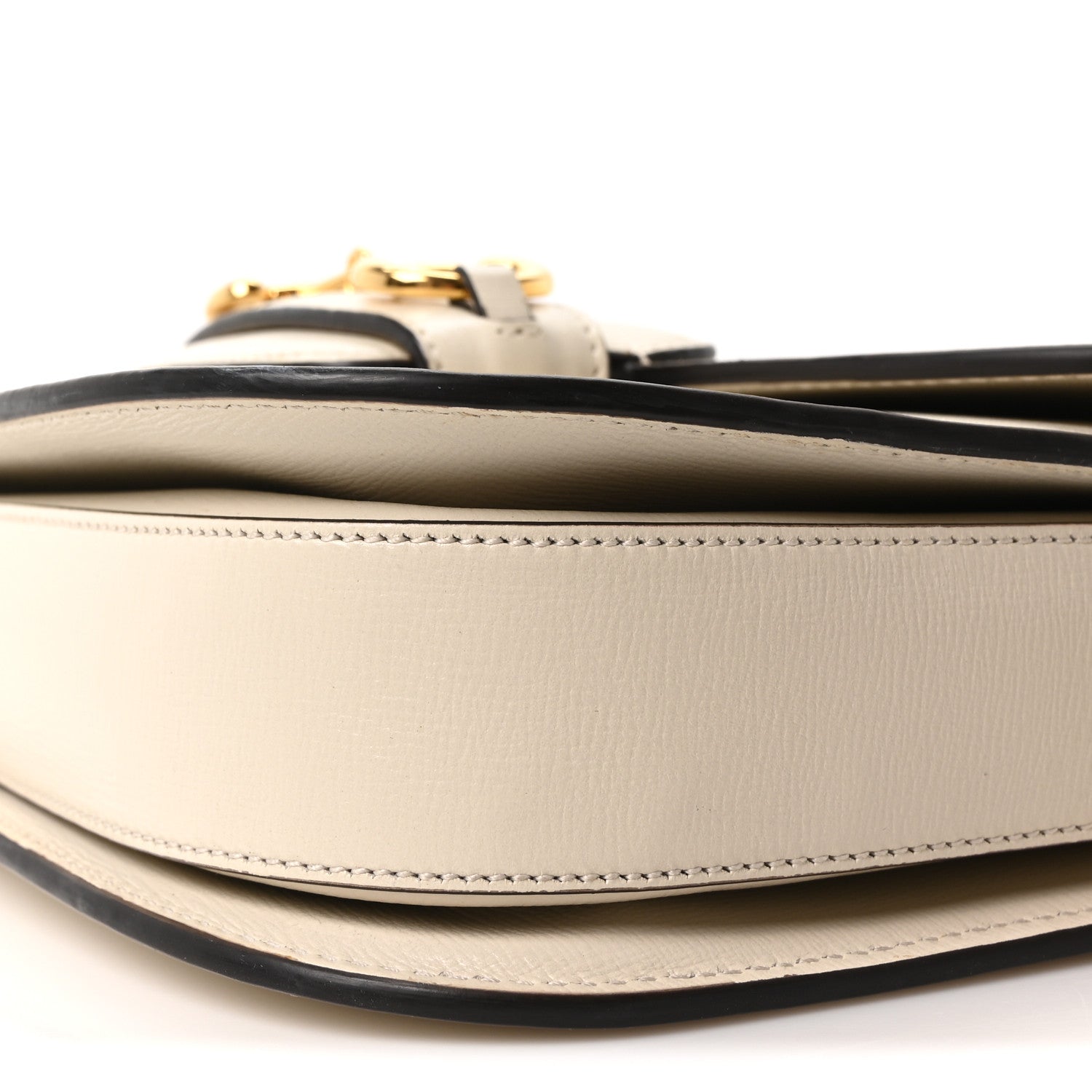 Gucci Azalea Calfskin Horsebit 1955 Shoulder Bag Mystic White 10 of 10