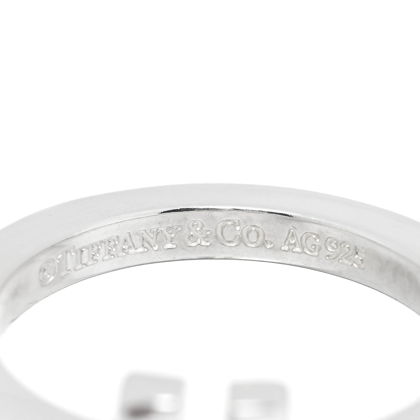 Sterling Silver T Square Ring 54 7