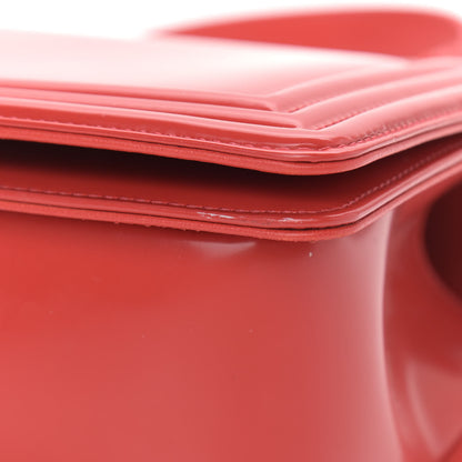 Chanel Glazed Calfskin Medium Boy Flap Red 9 of 12
