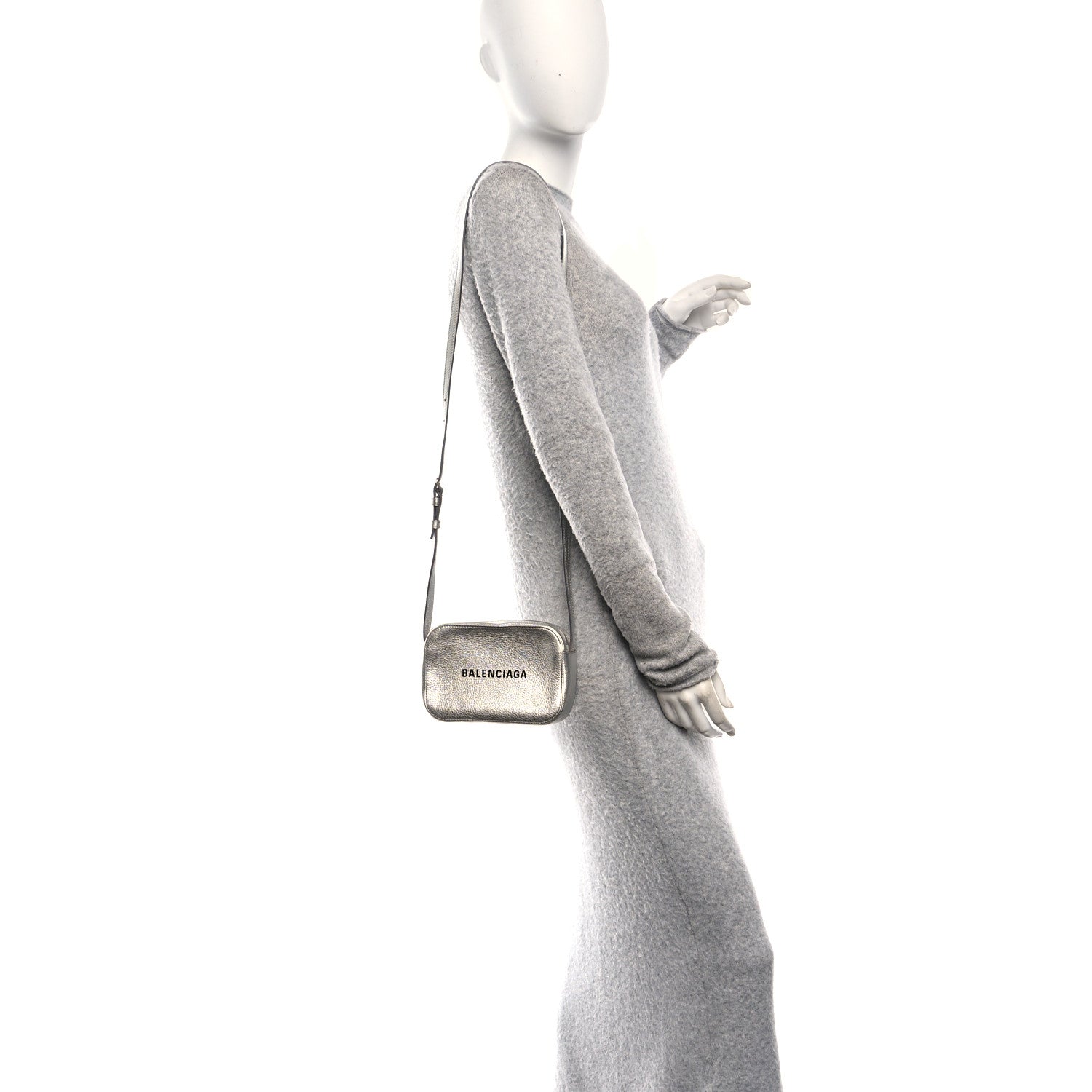 Balenciaga Calfskin XS Everyday Camera Bag Argent Black 2 of 13