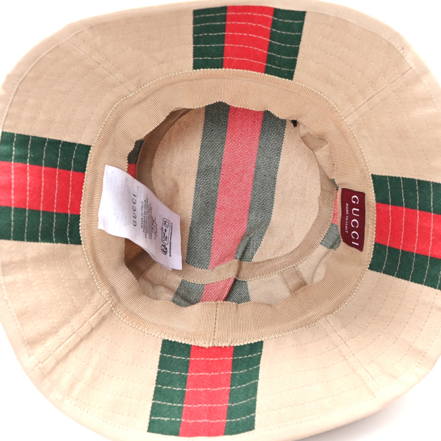 Gucci Monogram Canvas Web Bucket Hat XL Beige 1818916 – FASHIONPHILE