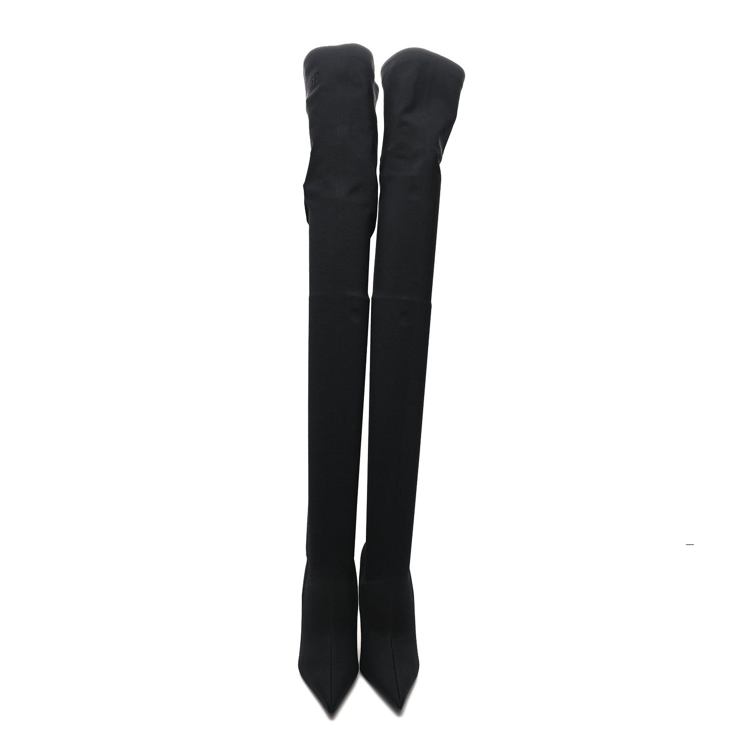 Balenciaga Spandex Pointed Toe Knife Thigh High Boots 38 Black 2 of 6