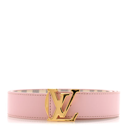 Louis Vuitton Damier Azur 30mm LV Initiales Reversible Belt 85 34 Pink 3 of 10