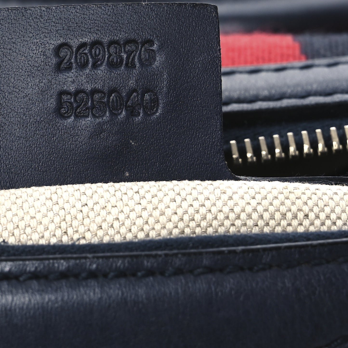 Monogram Vintage Web Small Boston Navy