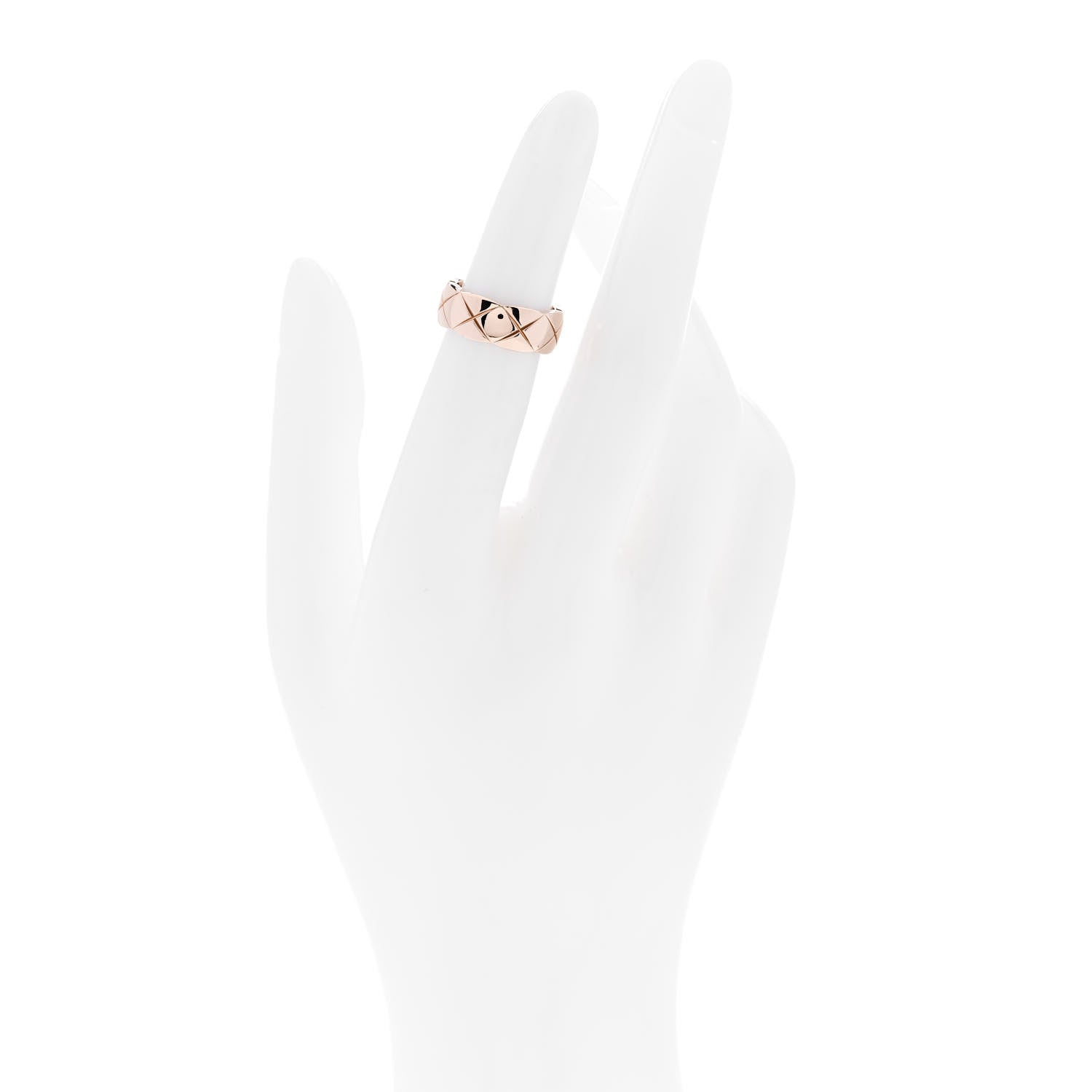 Chanel 18K Beige Gold Small Coco Crush Ring 47 4.25 2 of 6