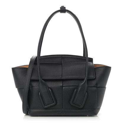 Bottega Veneta Grained Calfskin Mini Maxi Intrecciato Arco 33 Black 1 of 10