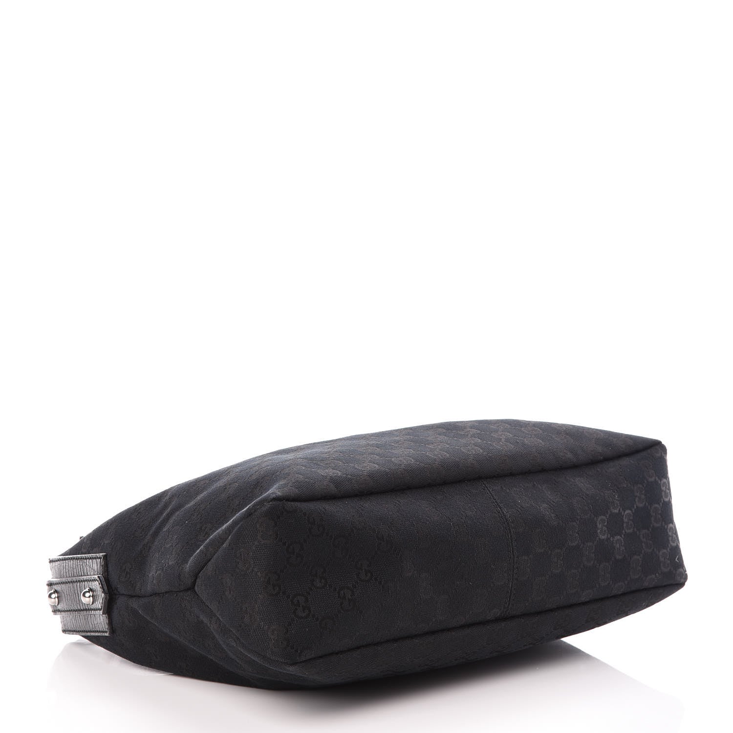 Gucci Monogram Medium Horsebit Chain Hobo Black 4 of 10
