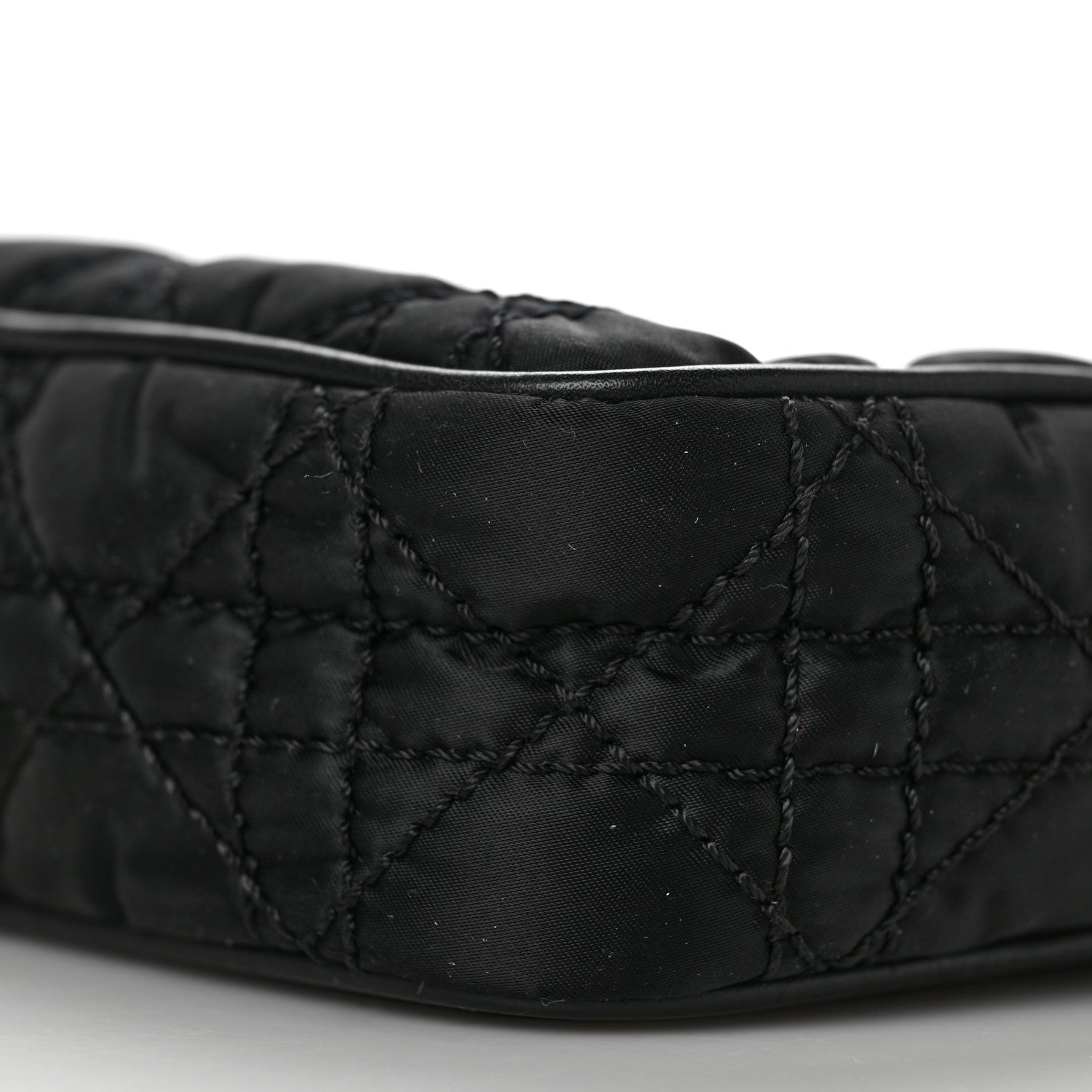 Christian Dior Nylon Cannage Zipped Pouch Black 8 of 8