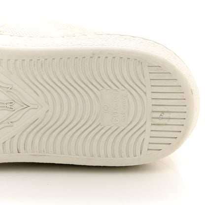 Gucci Calfskin GG Tennis Embossed Mens Ace Sneakers 9 Mystic White 13 of 18