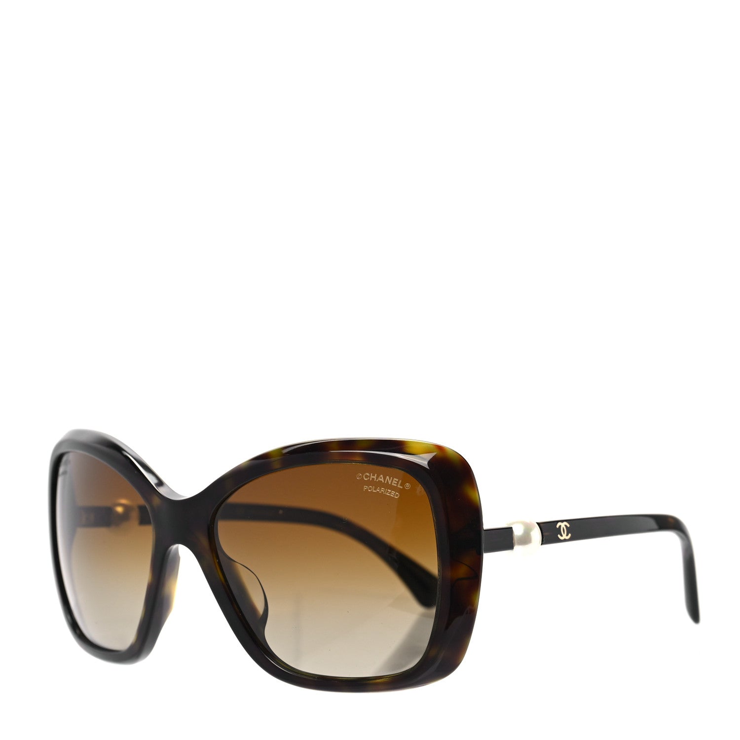 Chanel Pearl Polarized Square Sunglasses 5303-H Brown 1 of 6