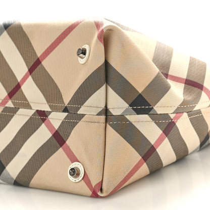 Burberry Nova Check Large Nickie Tote White 11 of 12