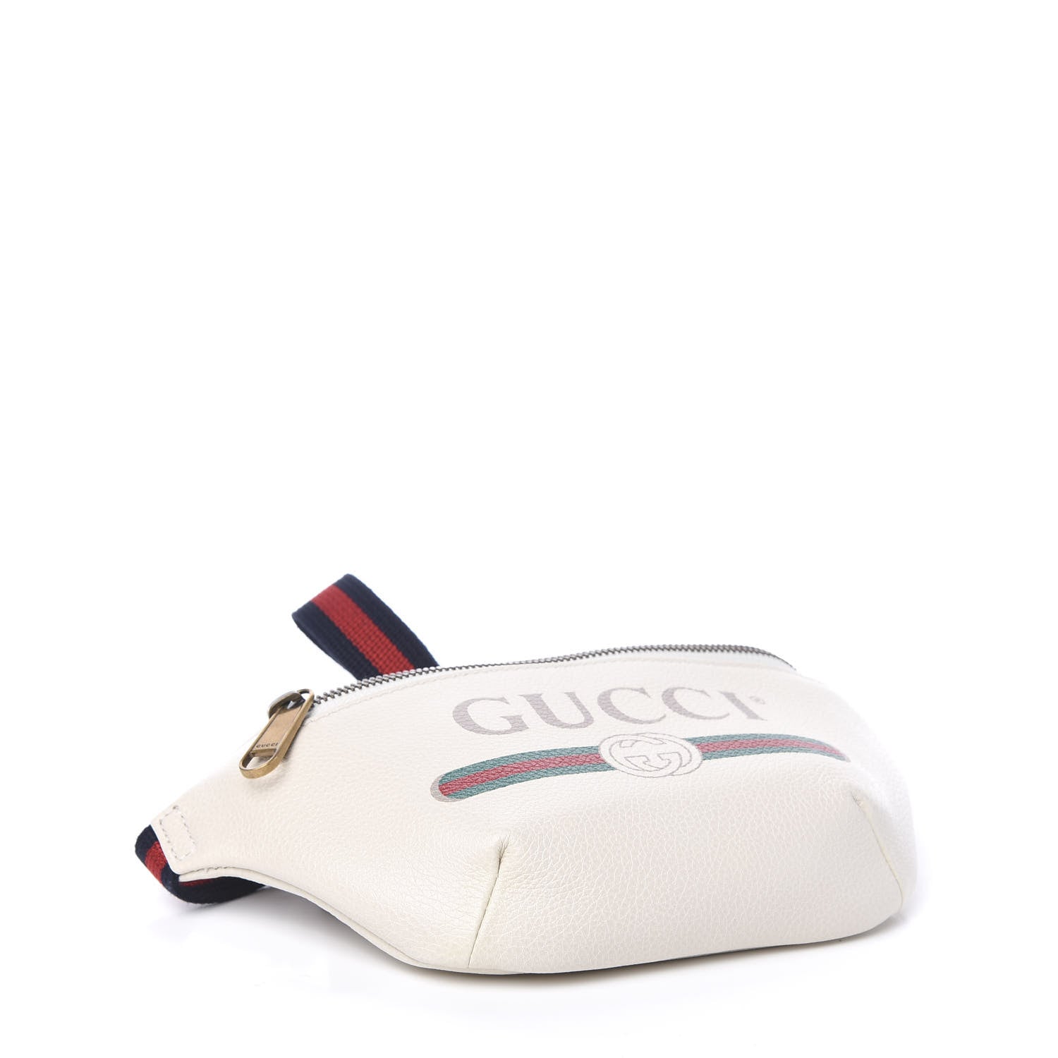 Gucci Grained Calfskin Small Logo Belt Bag White 3 of 9