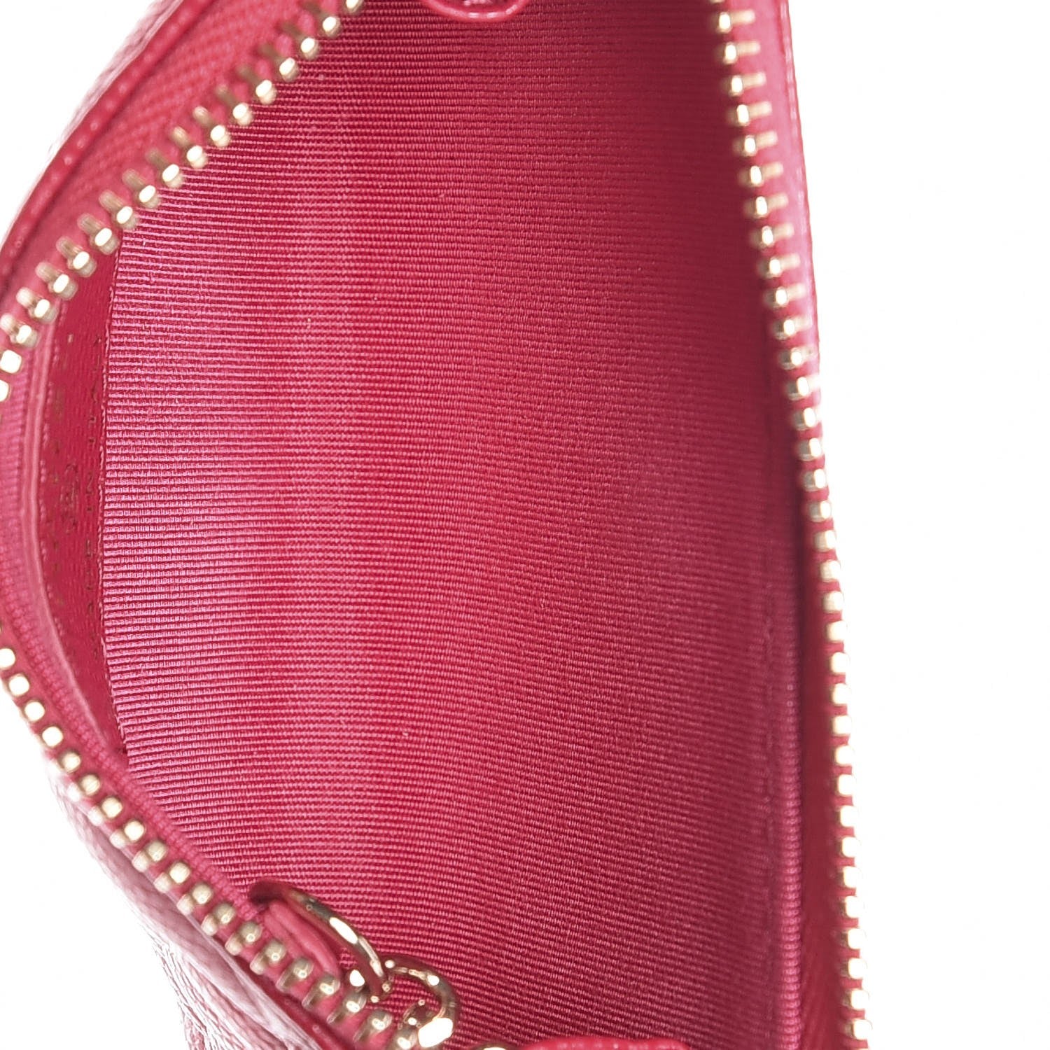 Chanel Caviar Camellia Embossed Key Holder Case Fuchsia 7 of 7