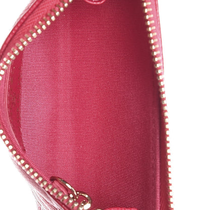 Chanel Caviar Camellia Embossed Key Holder Case Fuchsia 7 of 7