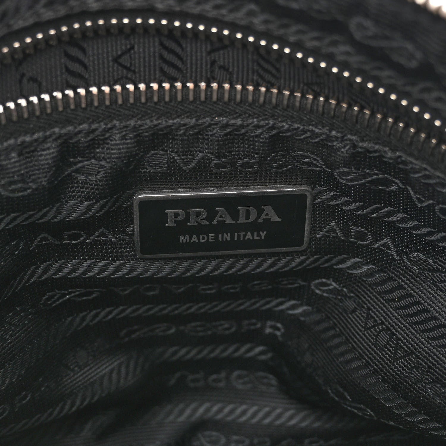 Prada Tessuto Nylon Quilted Saffiano Shoulder Bag Black 6 of 9