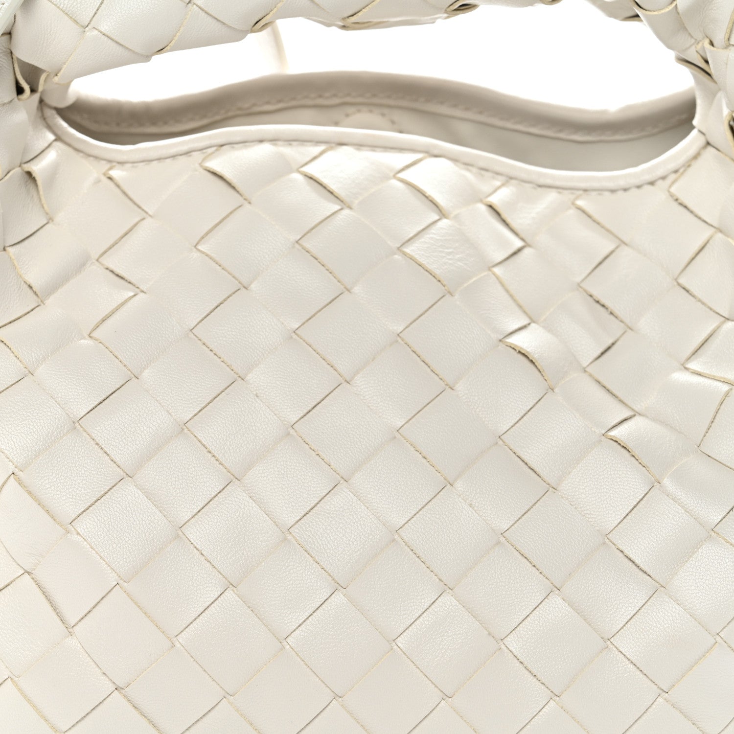Bottega Veneta Calfskin Intrecciato Mini Hop White 8 of 11