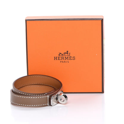 Hermes Tadelakt Kelly Double Tour Bracelet S Etoupe 7 of 7