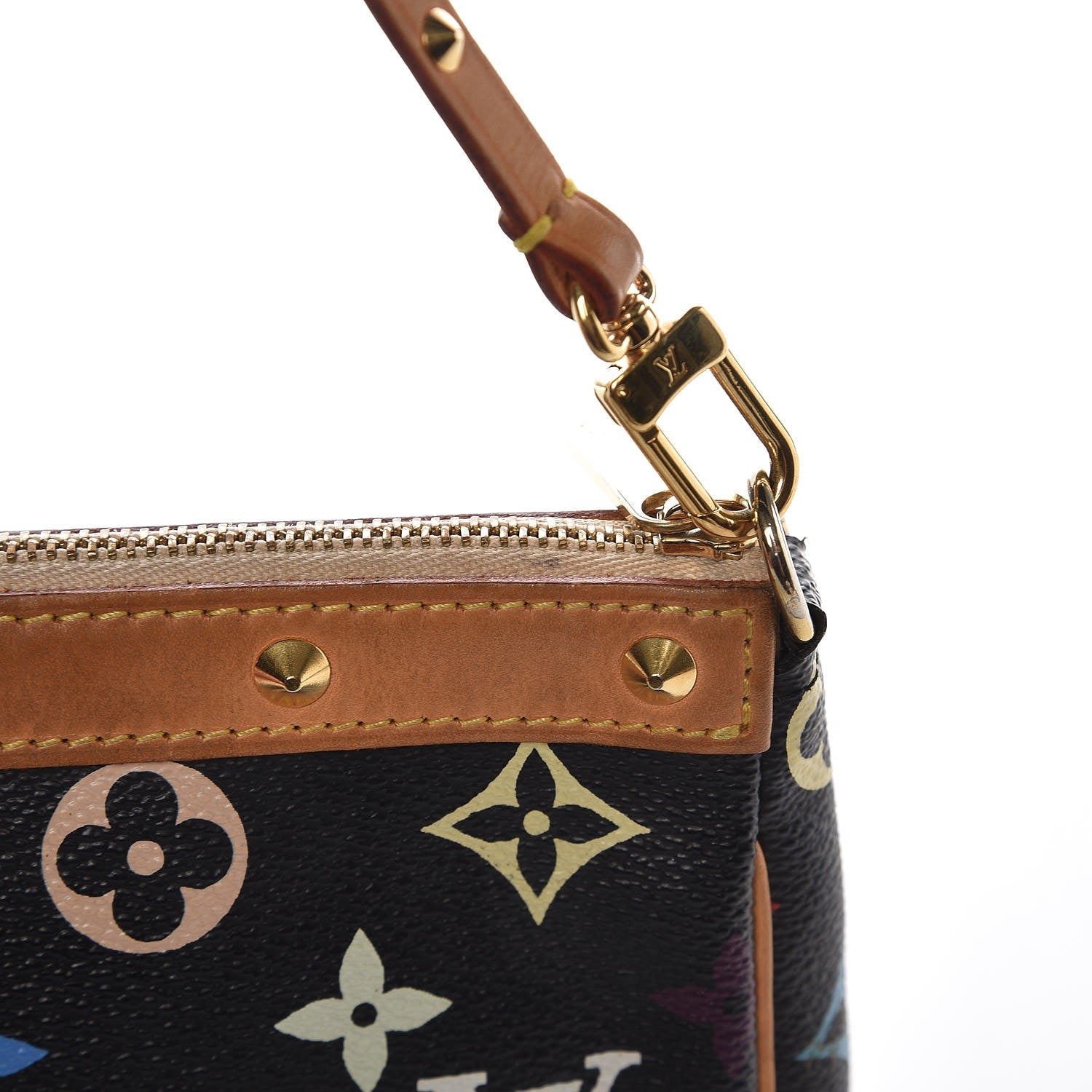 Louis Vuitton Monogram Multicolor Pochette Accessories Black 16 of 17
