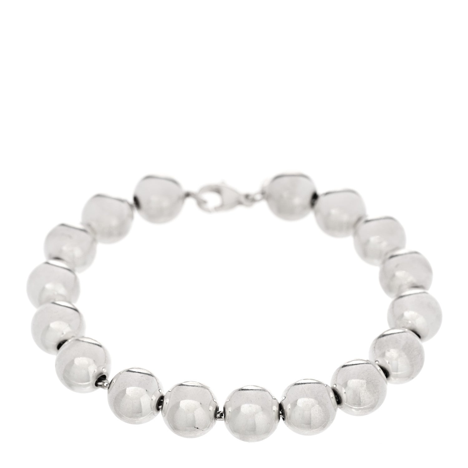 Tiffany Sterling Silver 10mm Hardwear Ball Bracelet 1 of 3