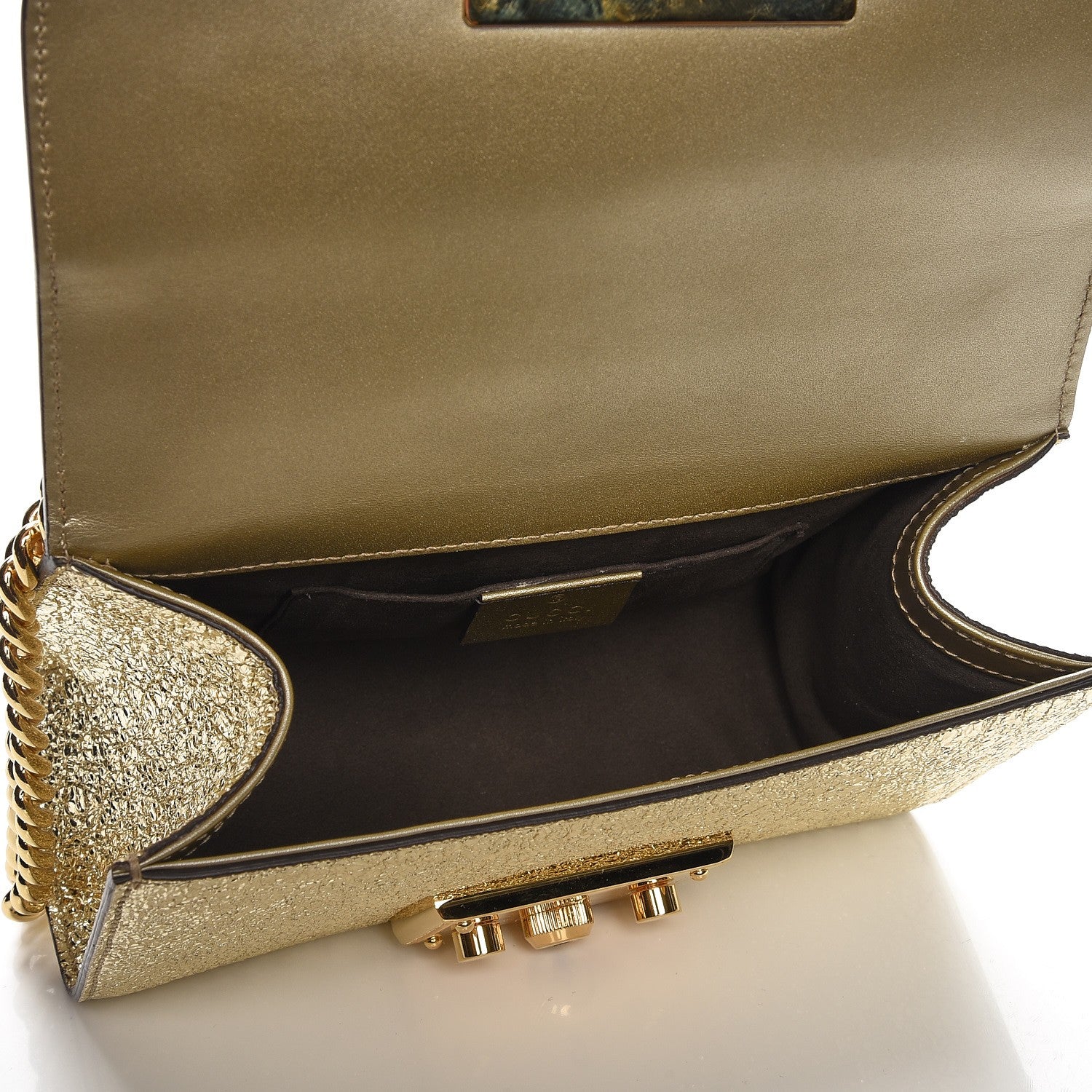Gucci Galassia Small Padlock Shoulder Bag Platino 5 of 7