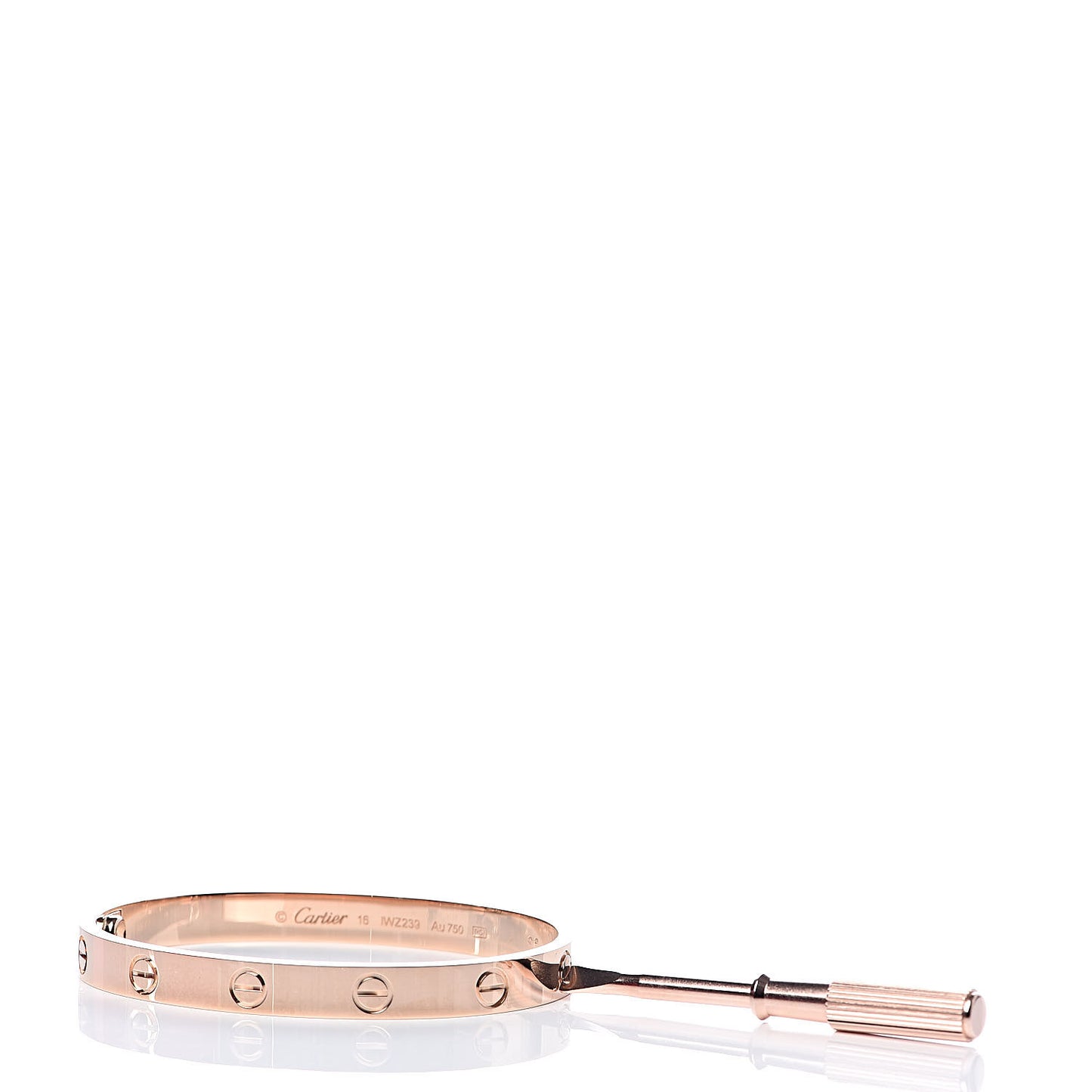 18K Pink Gold LOVE Bracelet 16