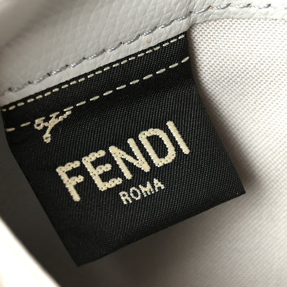 Fendi Vitello Elite Monster Eyes Studded Tube Wallet on Chain Grigio Perla Multicolor 6 of 11