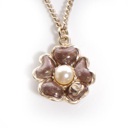 Chanel Pearl CC Camellia Flower Necklace 3 of 5
