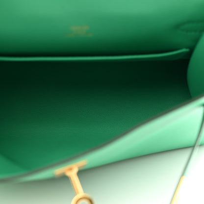 Hermes Swift Kelly Pochette Clutch Menthe 5 of 9