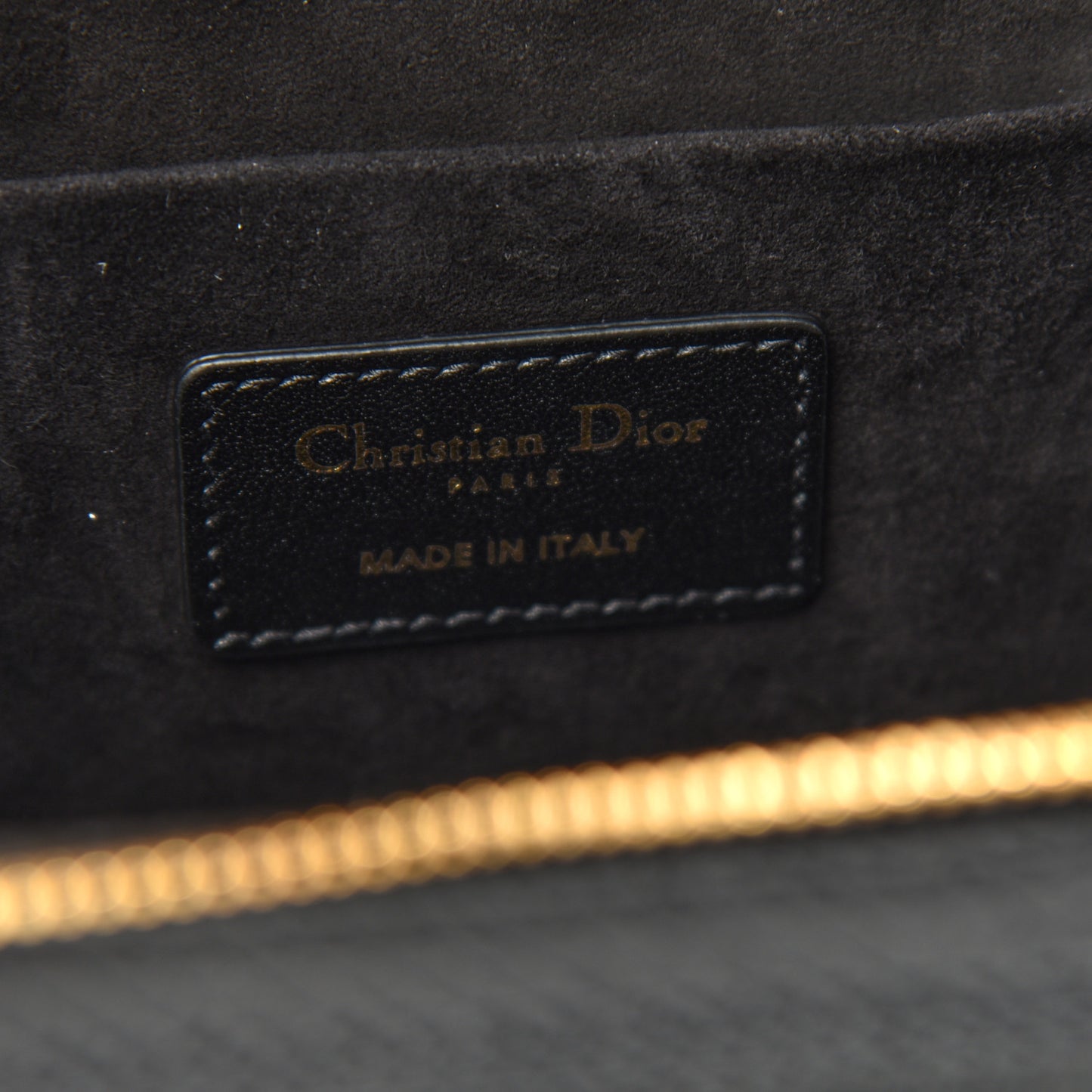Lambskin Cannage Small Diortravel Vanity Case Black