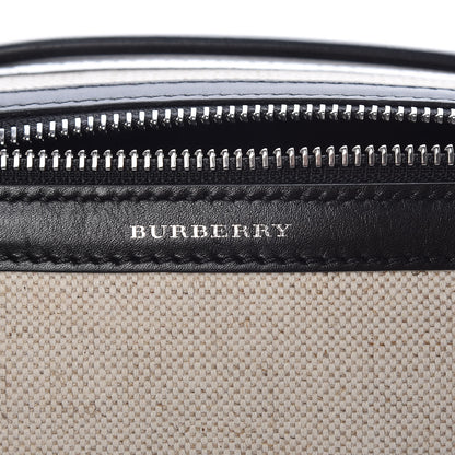 Burberry Canvas Smooth Calfskin Cylinder Bag Black 8 of 10