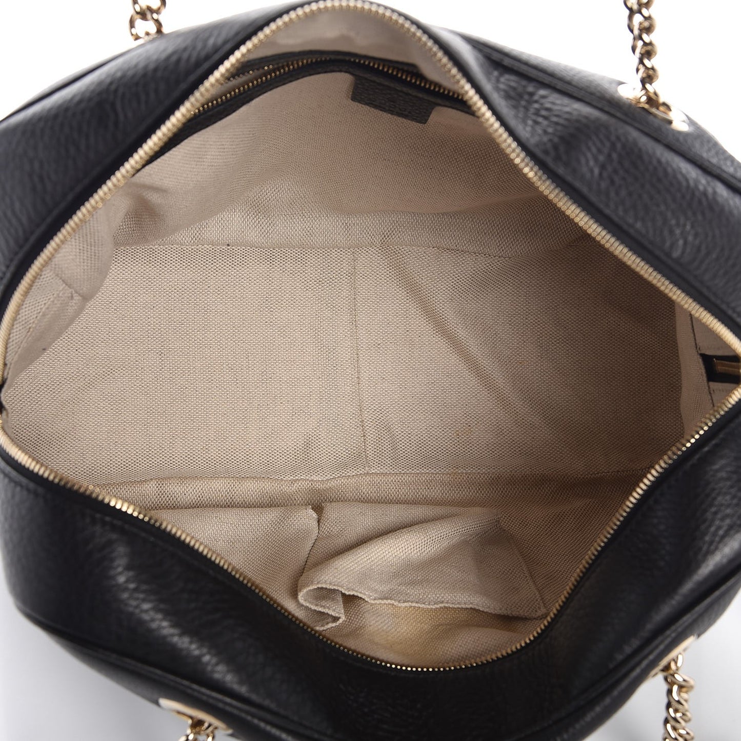Pebbled Calfskin Medium Soho Bowler Black
