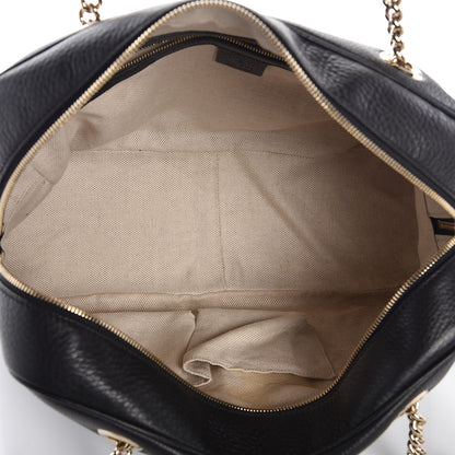 Gucci Pebbled Calfskin Medium Soho Bowler Black 5 of 7