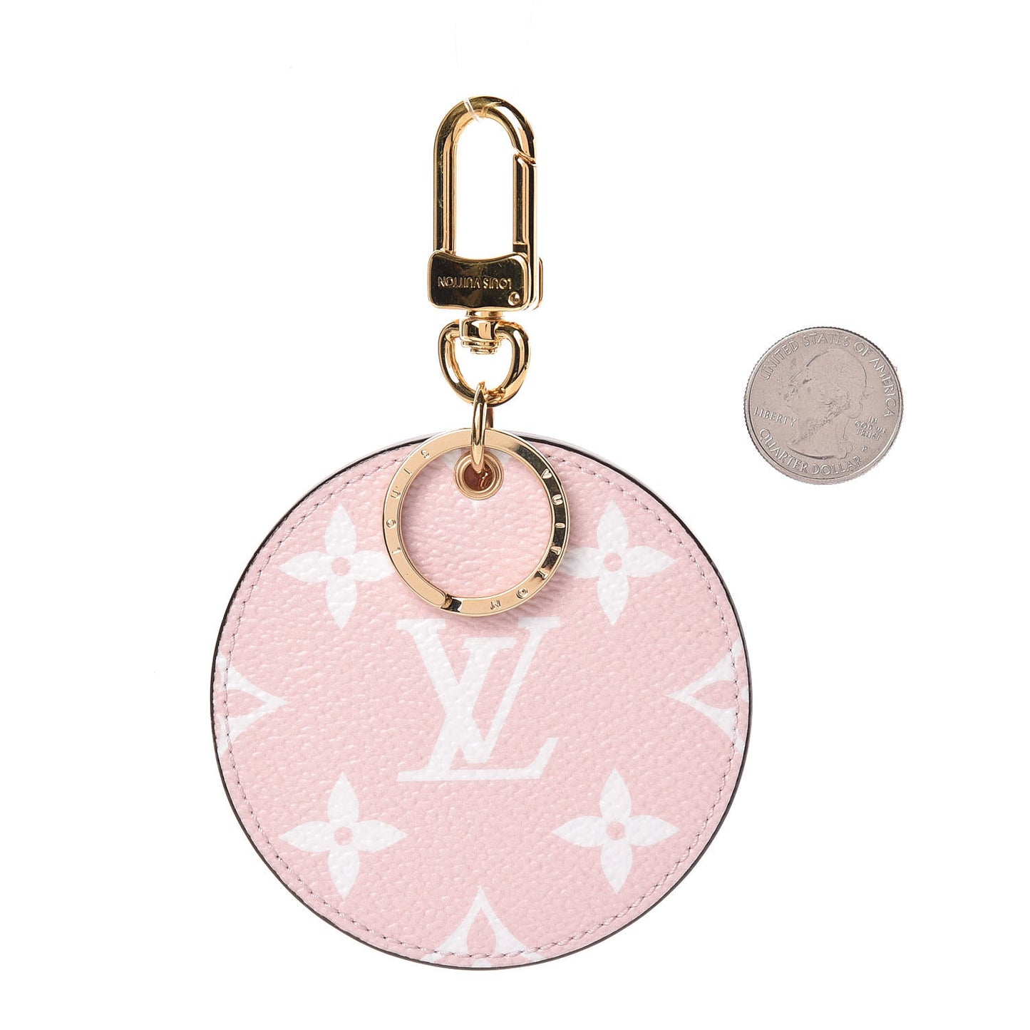 Monogram Giant Bag Charm Key Holder Rouge