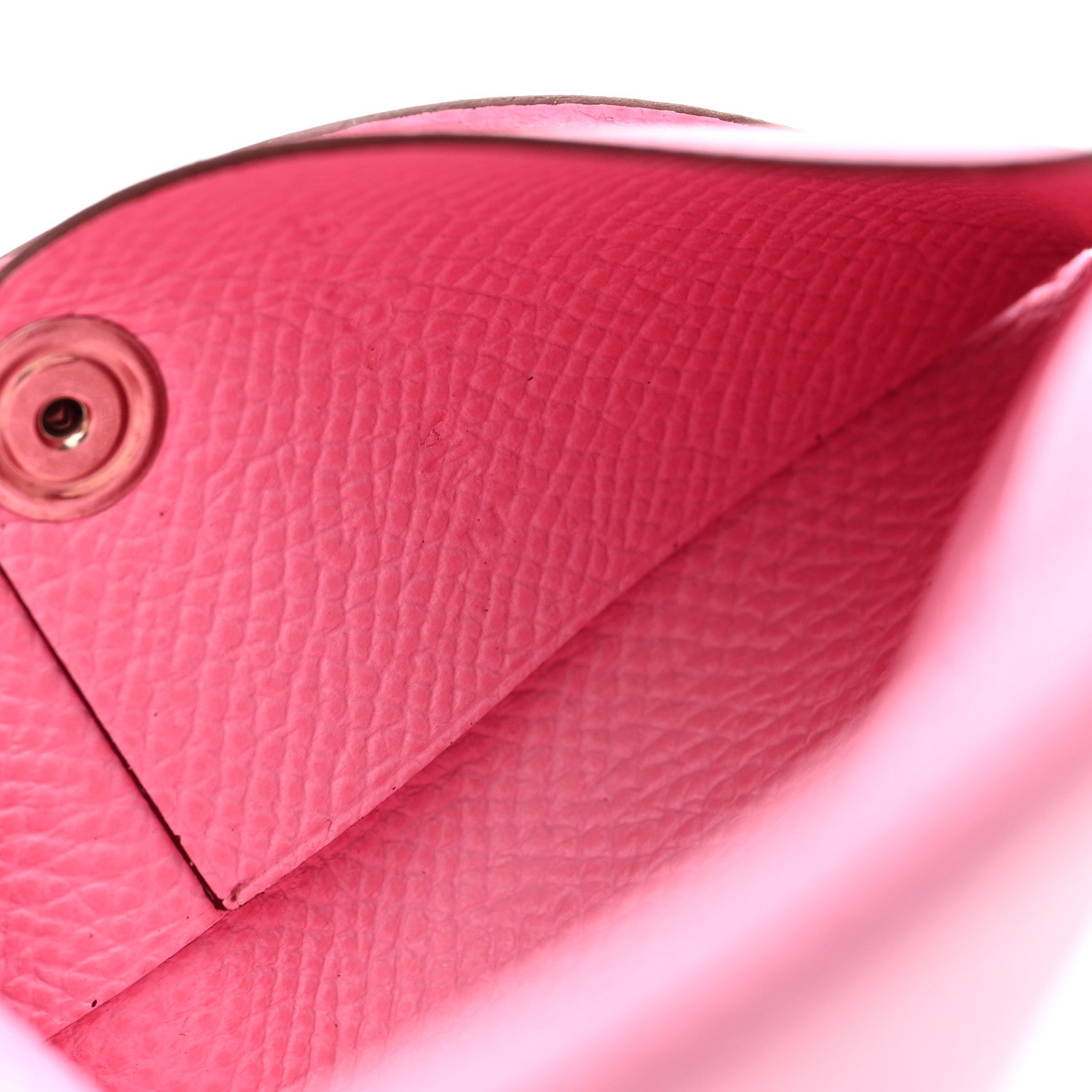 Hermes Epsom Calvi Card Case Rose Confetti 7 of 8