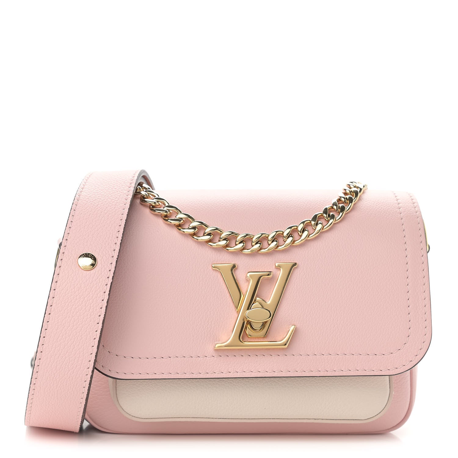 Louis Vuitton Grained Calfskin Lockme Tender Rose Water 1 of 9