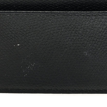 Christian Dior Grained Calfskin Saddle Card Holder Black 7 of 7