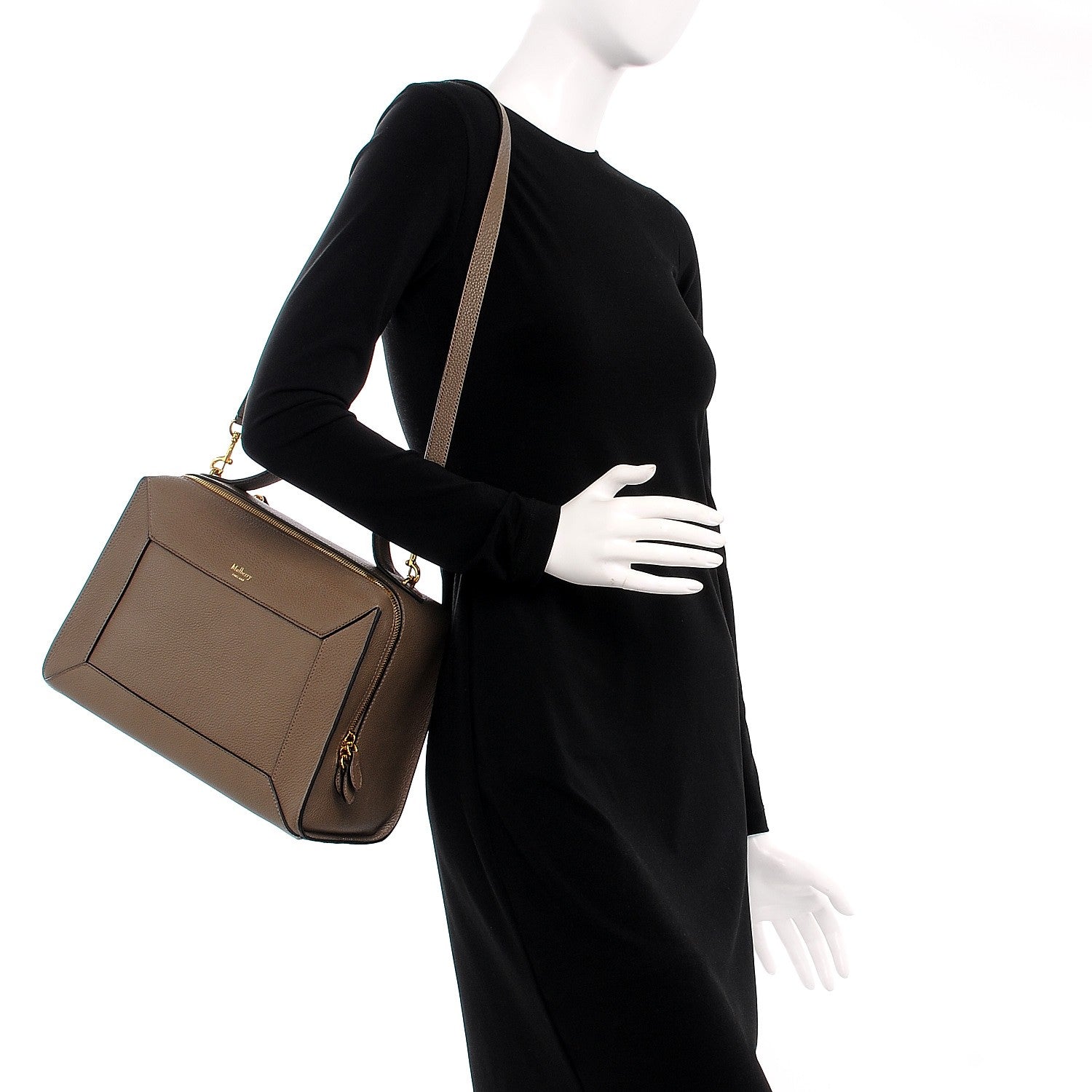 Mulberry Small Classic Grain Calfskin Hopton Clay 2 of 10
