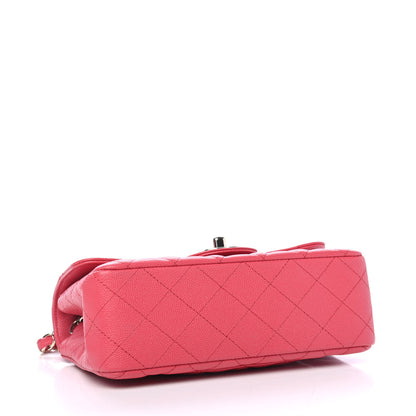 Chanel Caviar Quilted Mini Rectangular Flap Dark Pink 3 of 4