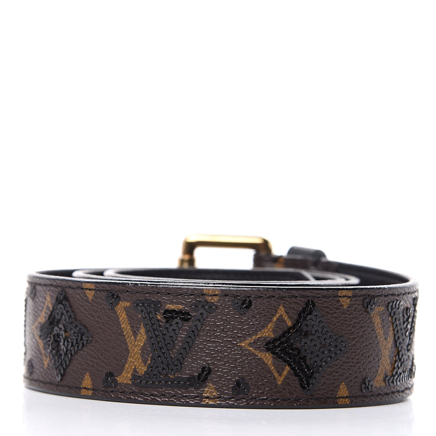 Monogram Sequins Eclipse Belt 80 32 Black