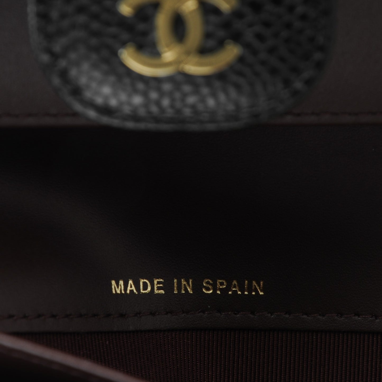 Caviar Quilted Large Flap Wallet Black